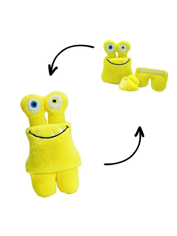 Tearrible Aktivitts-Teddybr Tiny Gelb- oQuietscher 14 cm