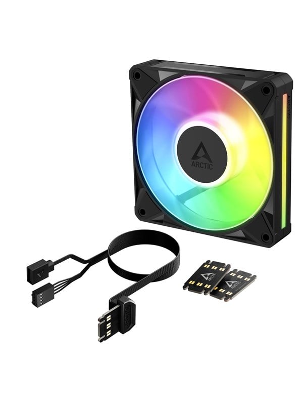 Arctic BioniX P12 A-RGB - Gehuselfter - 120mm - Schwarz mit RGB LED