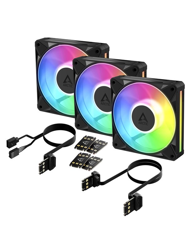 Arctic BioniX P12 A-RGB - 3pack - Gehäuselüfter - 120mm - Schwarz mit RGB LED - Modell: ACFAN00337A