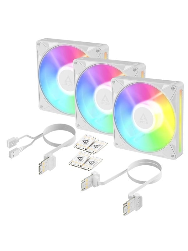 Arctic BioniX P14 A-RGB - 3pack - Gehuselfter - 140mm - Wei mit RGB LED