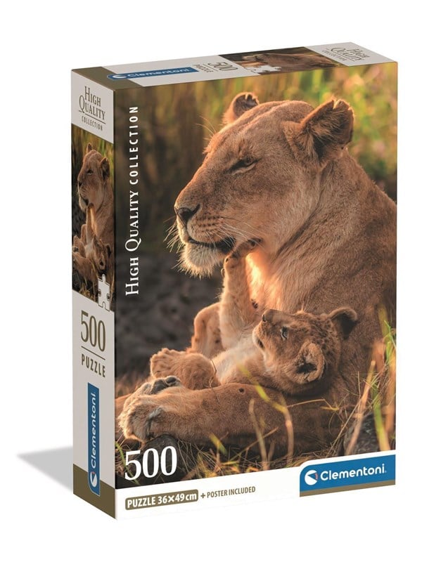 Clementoni Puzzle HQC Feline Love 2026 - Compact 500 pieces 2D Puzzles
