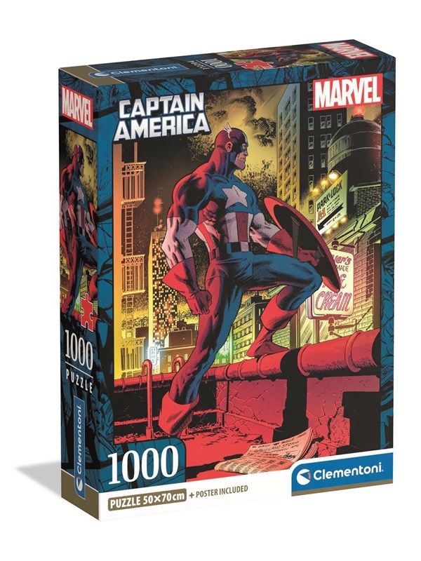 Clementoni Puzzle HQC Marvel Captain America 1000 pieces 2D Puzzles