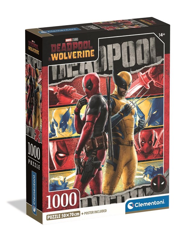 Clementoni Puzzle HQC Marvel Deadpool 1000 pieces 2D Puzzles