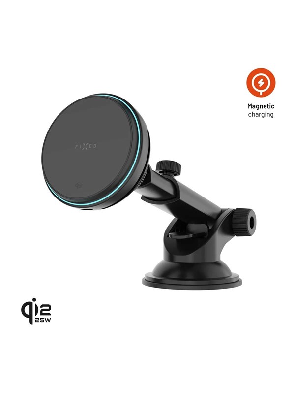 FIXED MagCool2 25W Windshield Car Mount Charger with Cooling - Black