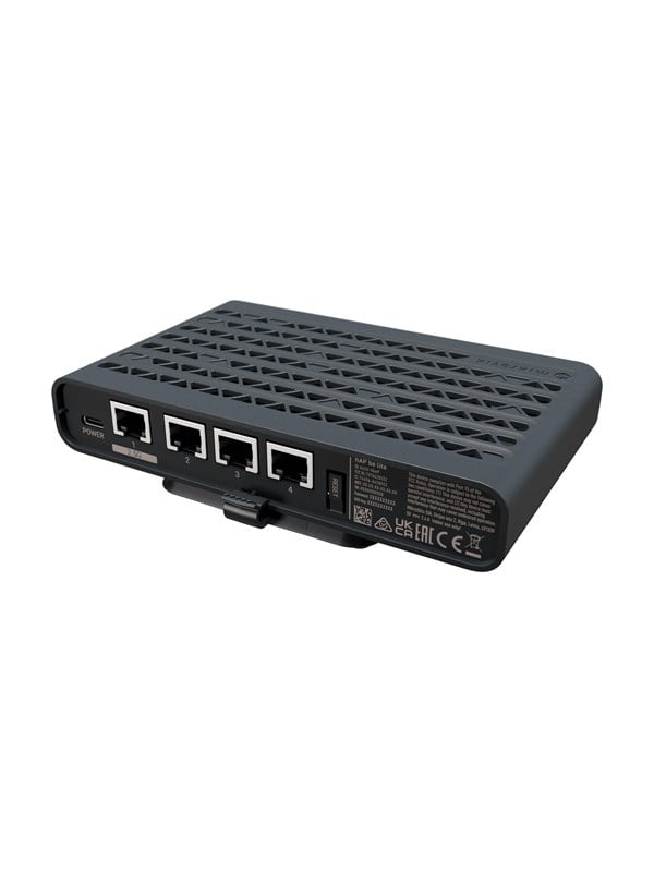 MikroTik hAP be lite - wireless router - Wi-Fi 7 - desktop - Wireless router 802.11a/b/g/n/ac/ax/be (Wi-Fi 7)