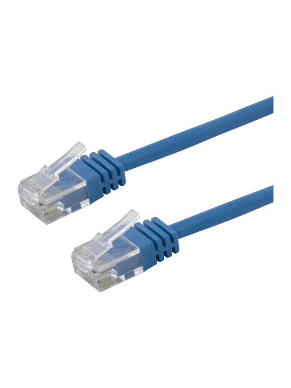 Deltaco patch cable - 30 cm - blue - Blau