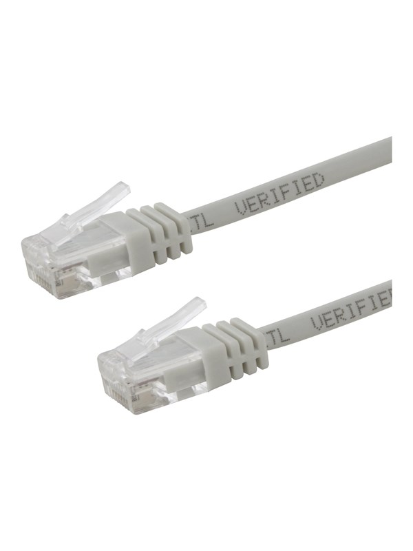 Deltaco patch cable - 50 cm - grey - Grau
