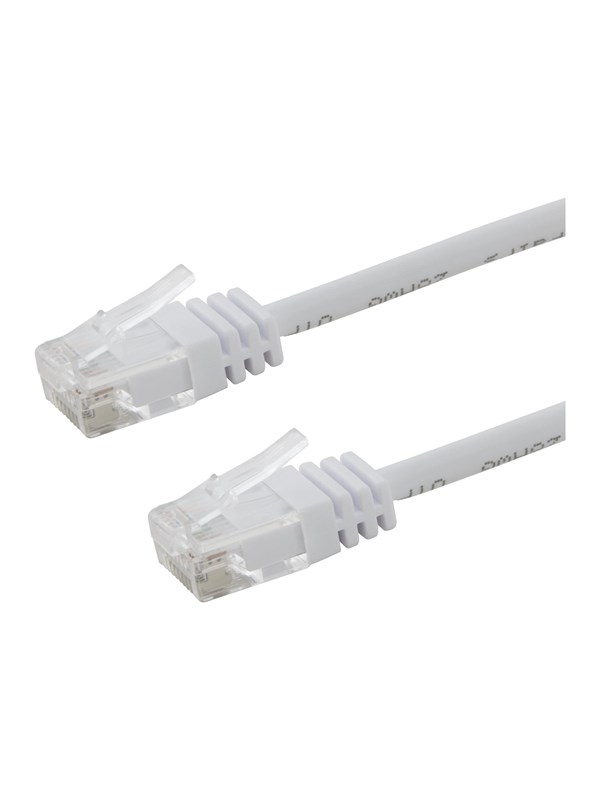 Deltaco patch cable - 50 cm - white - Wei