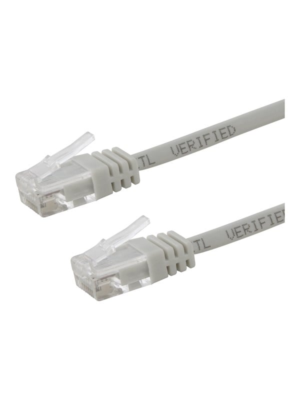 Deltaco patch cable - 1 m - grey - Grau