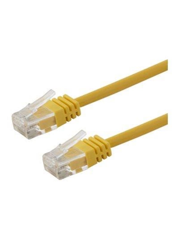 Deltaco patch cable - 20 m - yellow - Gelb
