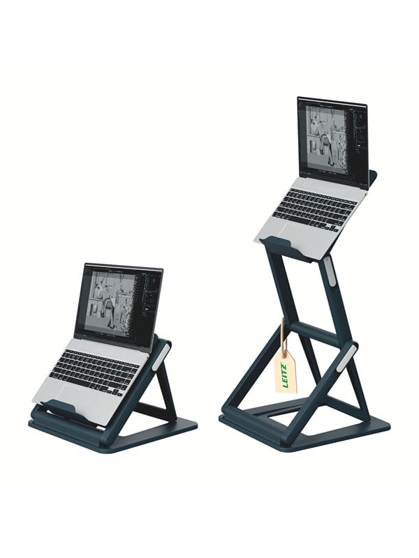 Leitz Ergo 2-in-1 Sitz-Steh-Laptopstnder fr den Schreibtisch