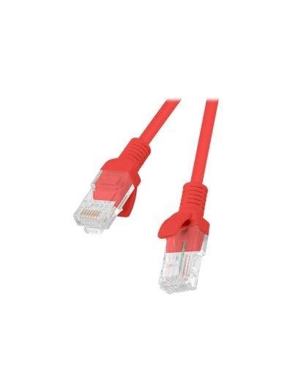 Lanberg patch cable - 25 cm - red RAL 3017 - Rot