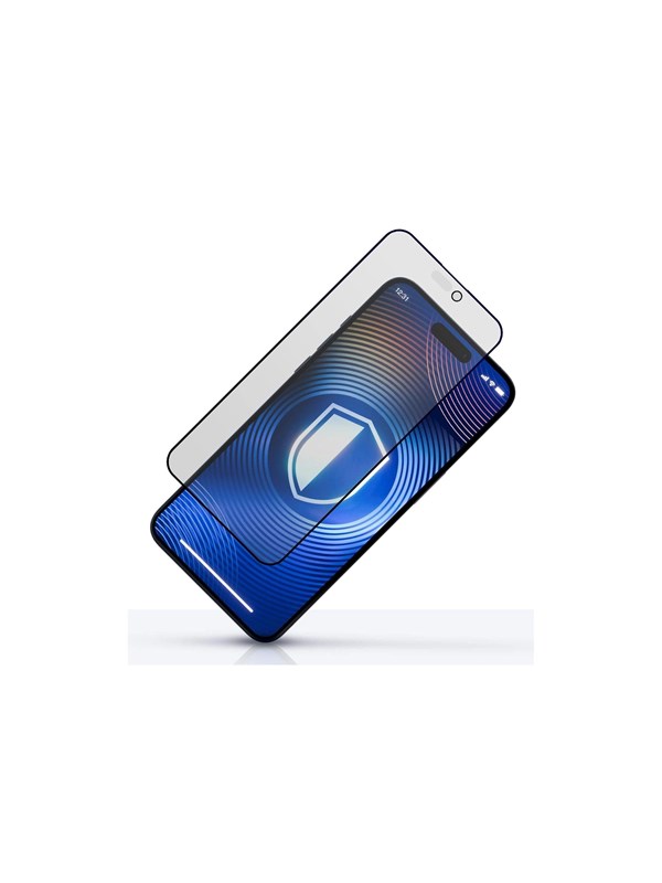 Schutzfolie Matte Privacy 3MK HardGlass Max für Apple iPhone 17 Pro, Gehärtetes Glas, Vollverklebung