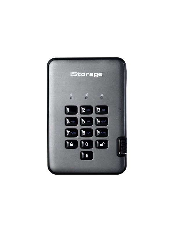 diskAshur PRO 2® 5 TB Externe Festplatte 635 cm (25 Zoll) USB 32 Gen 2 (USB 31) Graphit IS-DAP2-256-5000-C-G