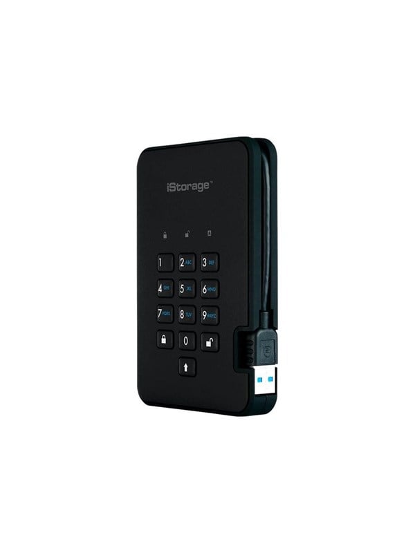 iStorage diskAshur² - hard drive - 500 GB - USB 3.1 Gen 1 - TAA Compliant - Extern Festplatte - 500GB - Schwarz