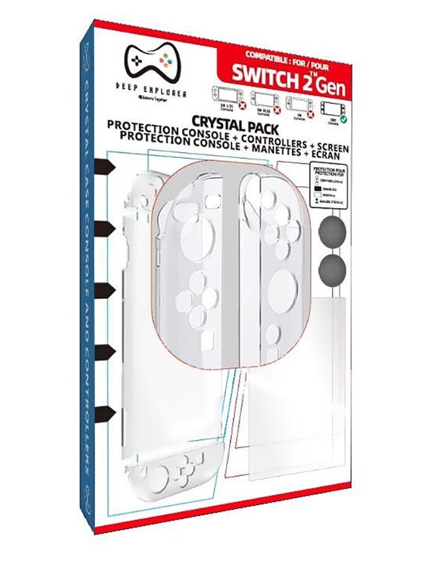 Deep Explorer Crystal Pack  6-in-1-Schutz - Cover - Nintendo Switch 2