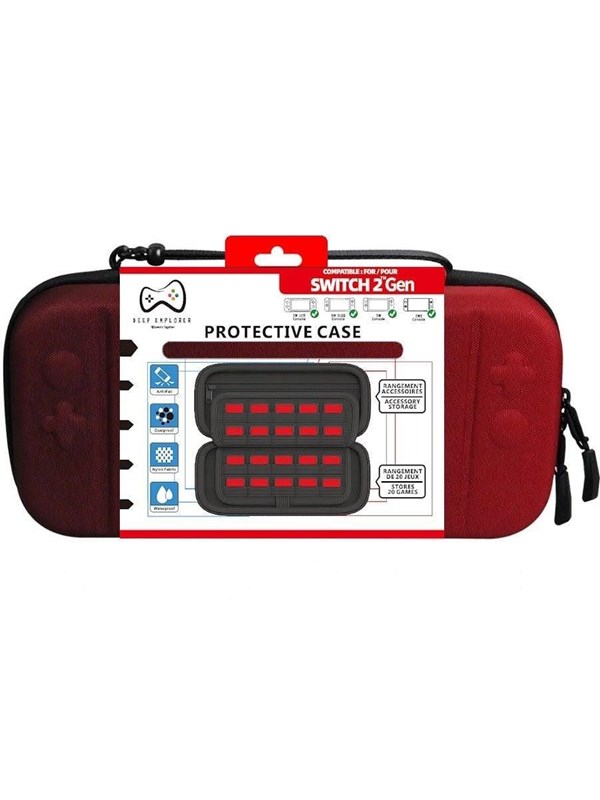 Deep Explorer Protective Case - Dark RedRed - Bag - Nintendo Switch 2