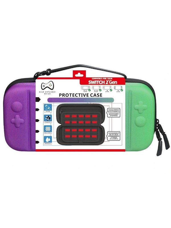 Deep Explorer Protective Case - Purple/Green - Bag - Nintendo Switch 2