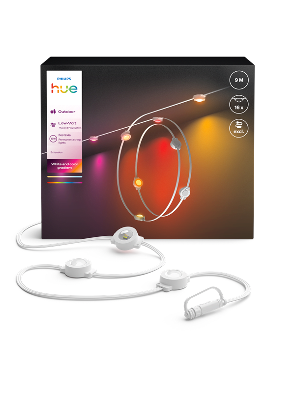 Philips Hue Festavia Permanente Lichterkette 9m, Verlängerung