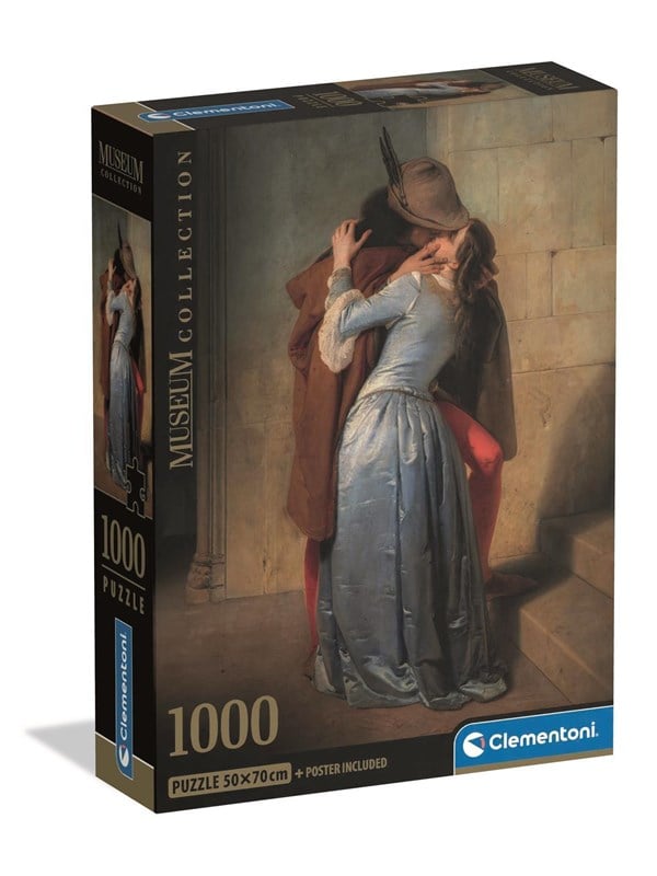 Clementoni Puzzle HQC Museum The Kiss-Hayez Comp 1000 pieces 2D Puzzles