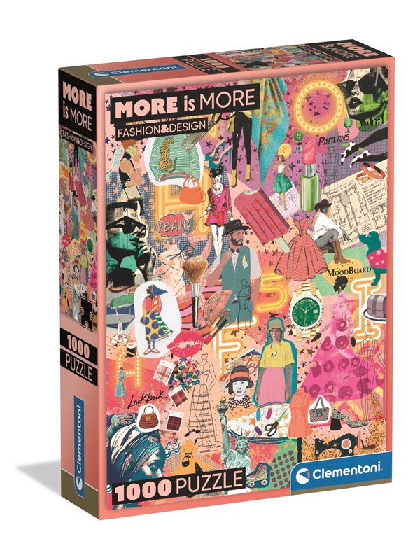 Clementoni Puzzle More Is More - FashionDesign 1000 pieces 2D Puzzles
