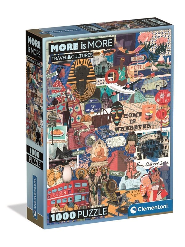 Clementoni Puzzle More Is More - TravelCultures 1000 pieces 2D Puzzles