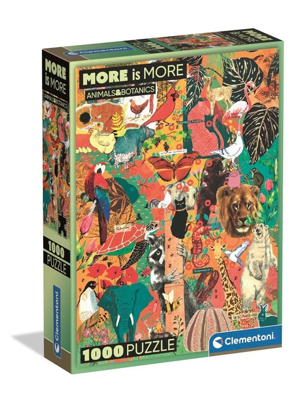 Clementoni Puzzle More Is More - AnimalBotanics 1000 pieces 2D Puzzles