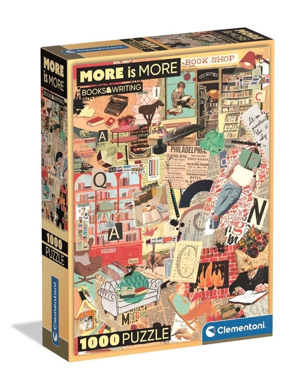 Clementoni Puzzle More Is More - BooksWriting 1000 pieces 2D Puzzles