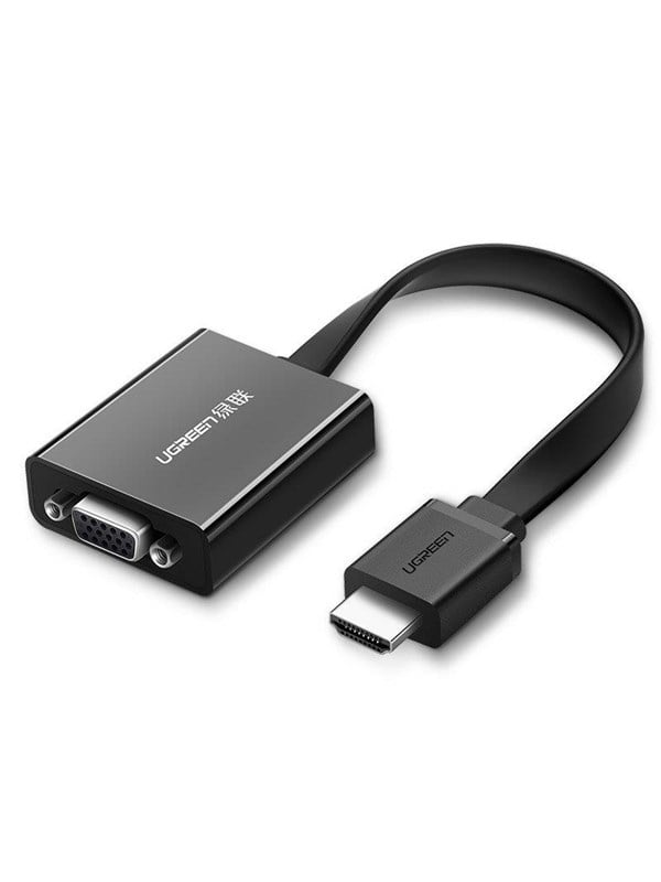 UGREEN 40248 Adapter / HDMI - VGA micro USB / audio 3.5mm mini jack - Black