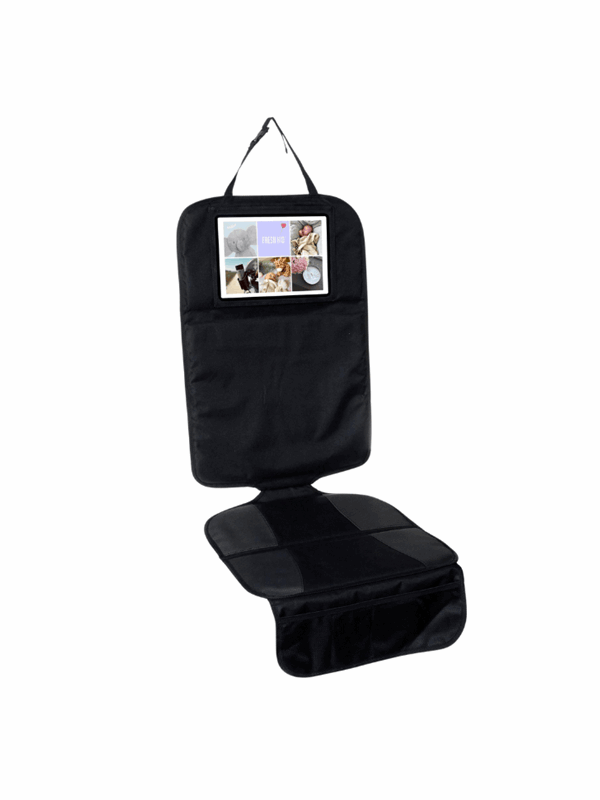 Fresh Kid Car Seat protector w tablet pocket black