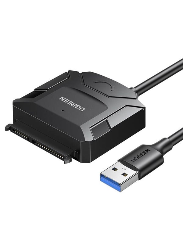 UGREEN 2.5'' / 3.5'' hard drive adapter cable (USB-A 3.0 - SATA) - Black