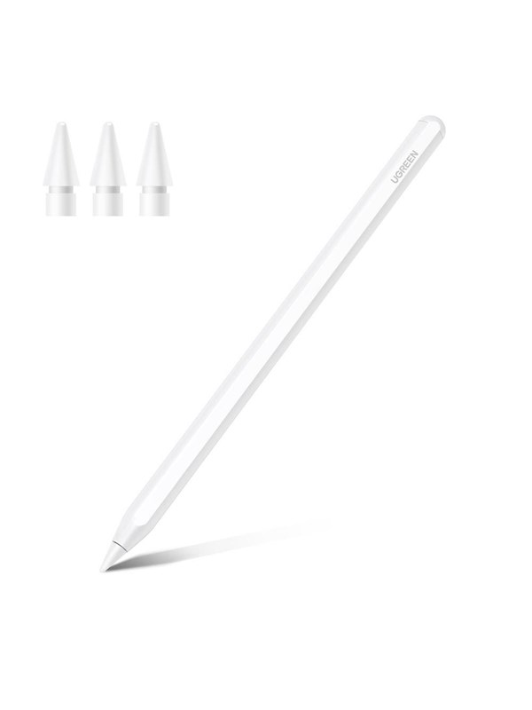 UGREEN LP653 stylus with wireless charging for iPad tablets - white