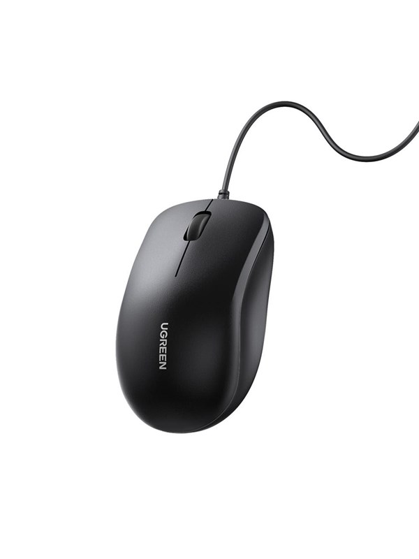 Kabelgebundene USB-Maus UGREEN MU007, 1200DPI, 1,5m, Schwarz