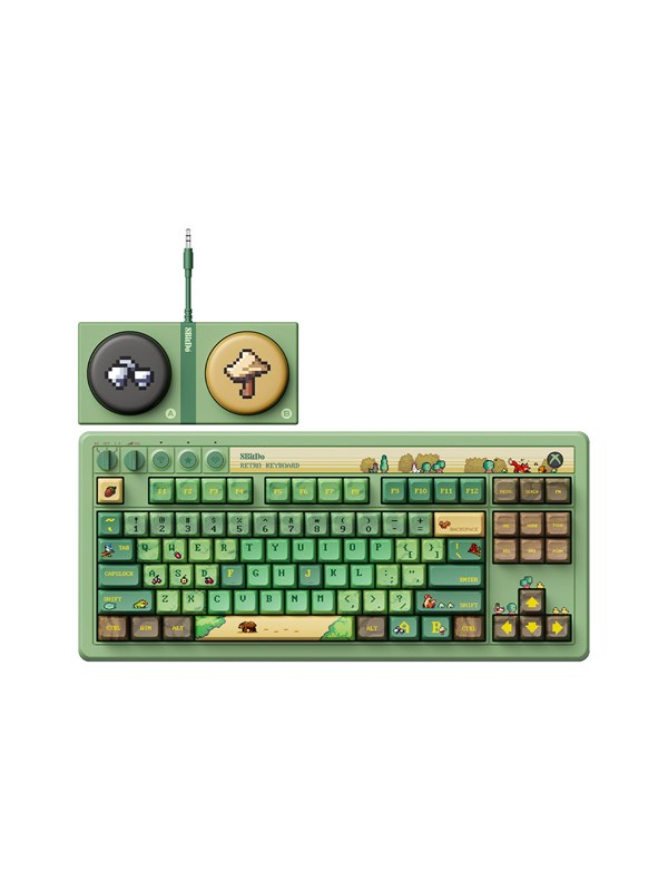 8BitDo Retro 87 Mechanical Keyboard - Forest Wonder - Gaming Tastatur - 80% - ANSI - Grün
