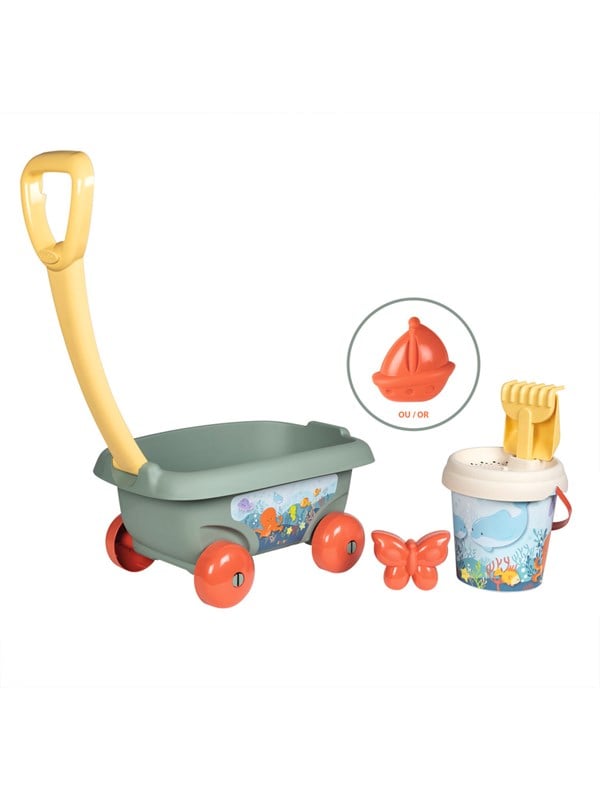 Smoby S GREEN dekorierter Strandwagen