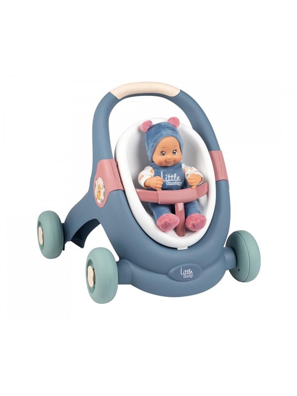 Smoby LS Baby-Lauflernhilfe 3 in 1  Babypuppe