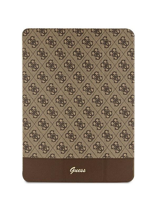 GUESS 4G Stripe Allover case for iPad Pro 129 - brown