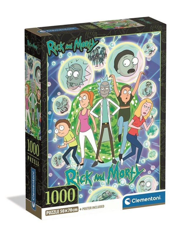 Clementoni Puzzle RickMorty - Compact Box 1000 pieces 2D Puzzles