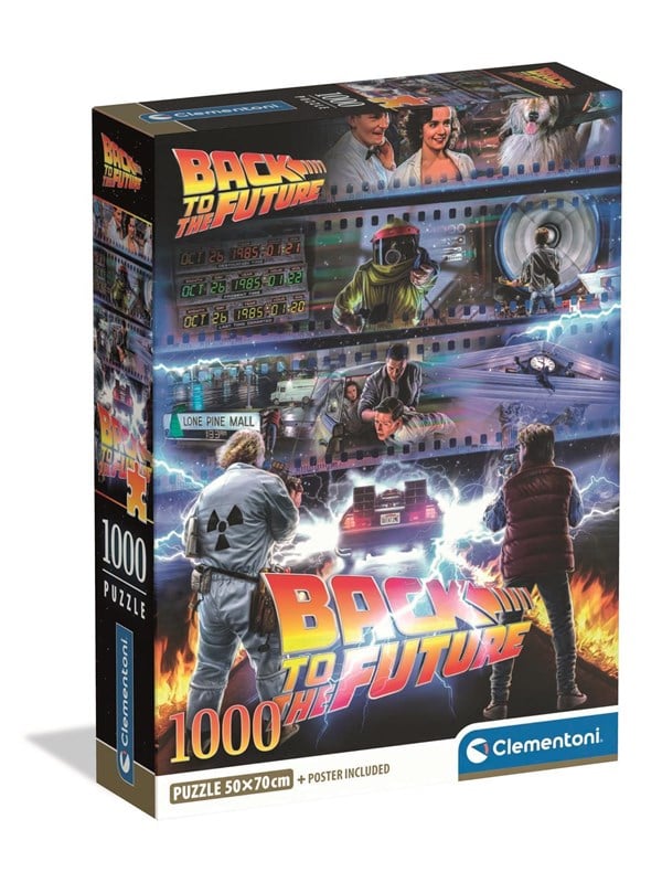 Clementoni Puzzle Compact Cult Movies 2026 - Back to the Future 1000 pieces 2D Puzzles