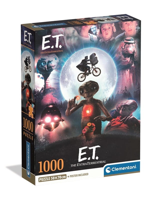 Clementoni Puzzle Compact Cult Movies 2026 - ET 1000 pieces 2D Puzzles