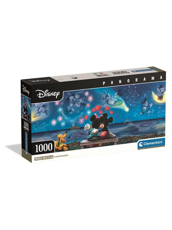 Clementoni Puzzle Panorama HQC Mickey  Minnie 1000 pieces 2D Puzzles