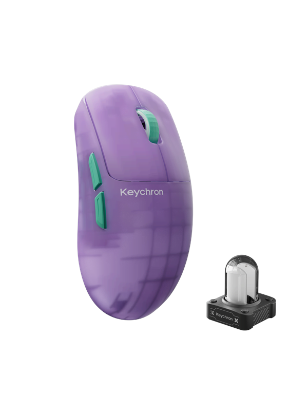 Keychron G6 HE 8K Frosted Lavender - Gaming Maus Lila