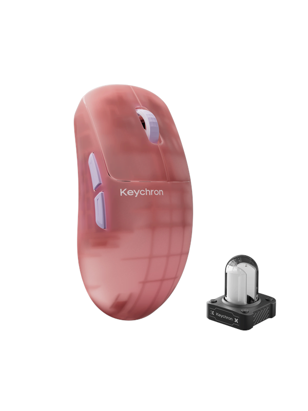 Keychron G6 HE 8K Frosted Pink - Gaming Maus Pink