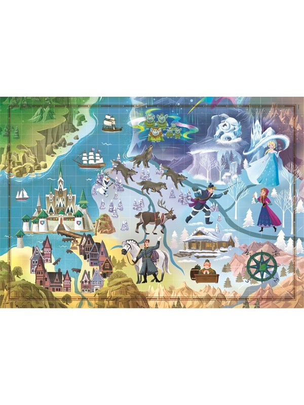 Clementoni Puzzle Maps Frozen 1000 pieces 2D Puzzles