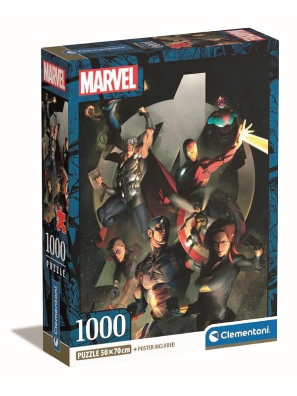 Clementoni Puzzle HQC D100 Avengers 1000 pieces 2D Puzzles