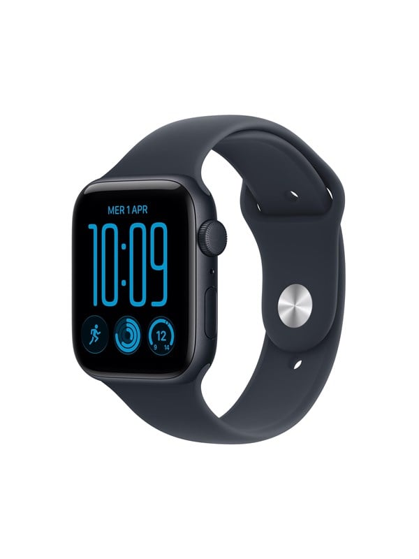 Apple Watch SE 3 GPS 44mm Midnight Aluminium Case with Navy Blue Sport Band - SM