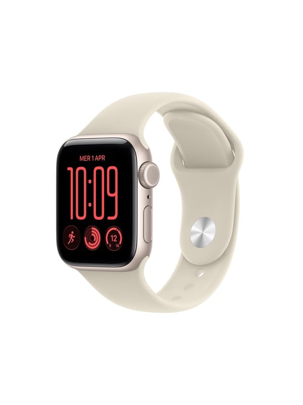 Apple Watch SE 3 GPS + Cellular 40mm Starlight Aluminium Case with Sand Sport Band - S/M