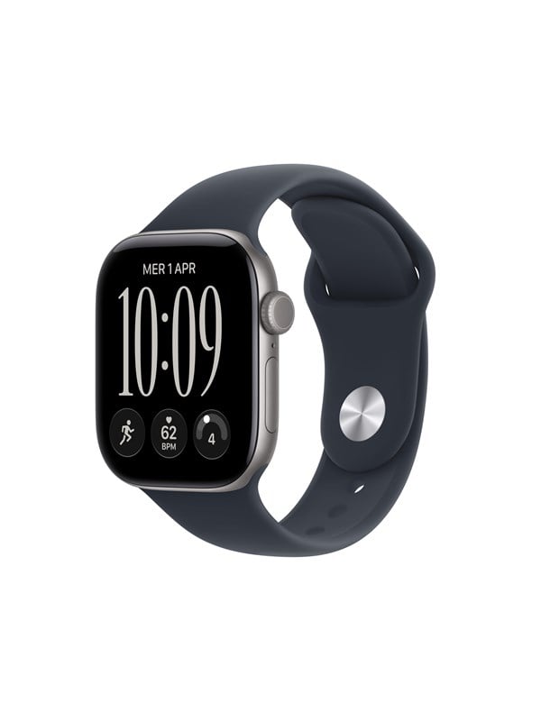 Apple Watch Series 12 GPS + Cellular 42mm Space Grey Aluminium Case with Navy Blue Sport Band - S/M