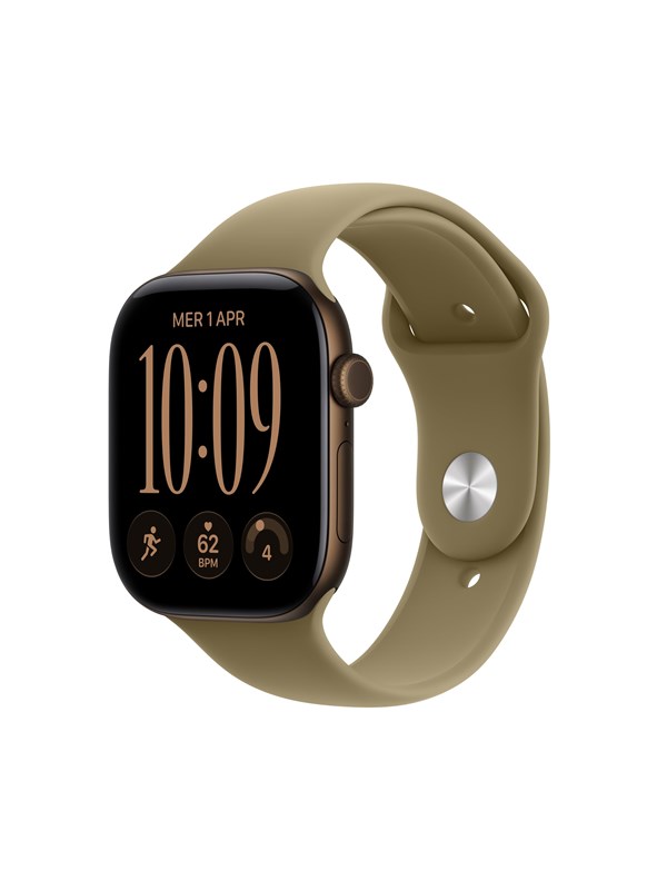 Apple Watch Series 12 GPS  Cellular 46mm Dark Bronze Aluminium Case with Olive Sport Band - ML