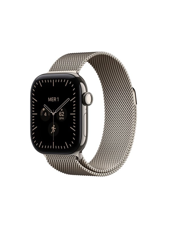 Apple Watch Series 12 GPS  Cellular 42mm Natural Titanium Case with Natural Milanese Loop